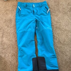 Spyder Kids Teal Blue GORE-TEX Snow Pants with Suspenders